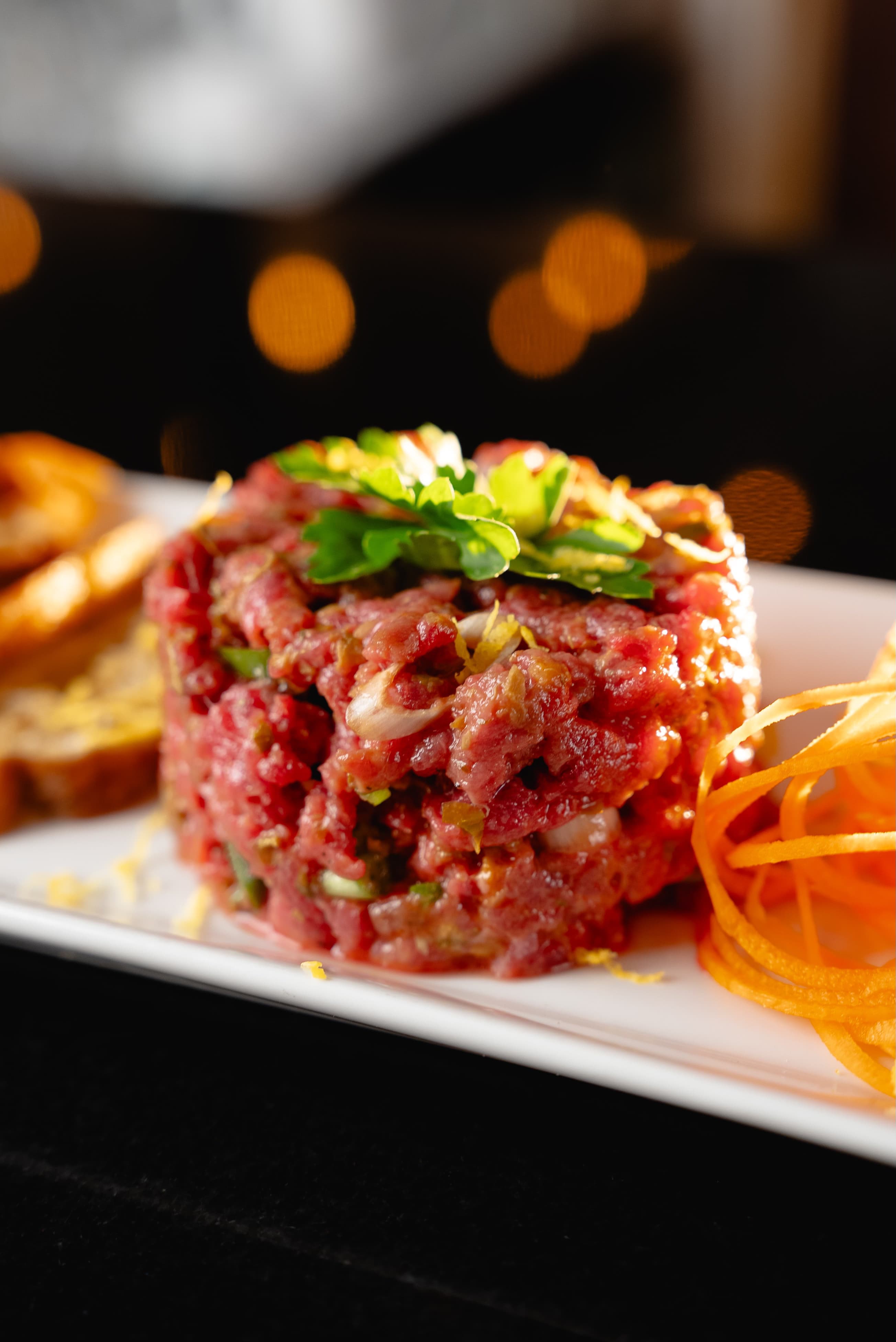 Tartares Entrées, menu, plats savoureux, desserts, restaurant Moe’s